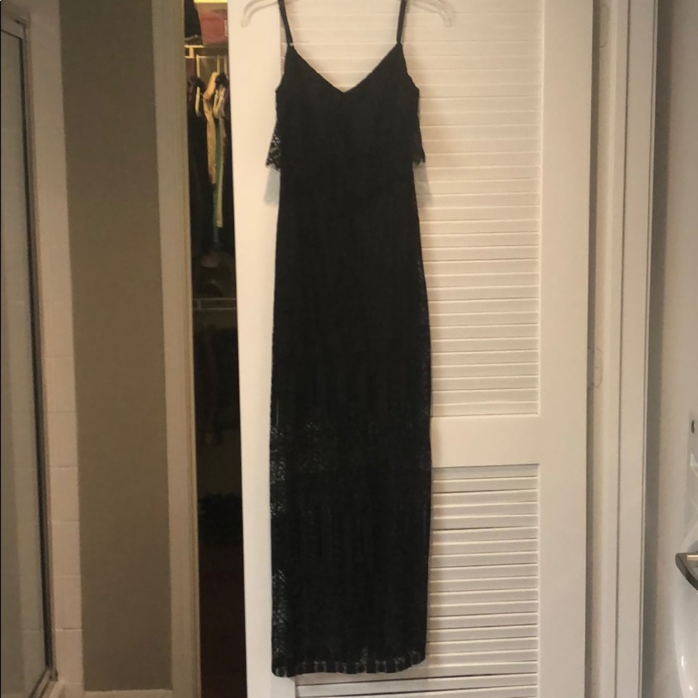 Black Lace Maxi dress